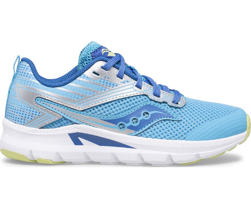 Saucony Axon Kids' Sneakers Blue / Silver | Canada 829VRWD